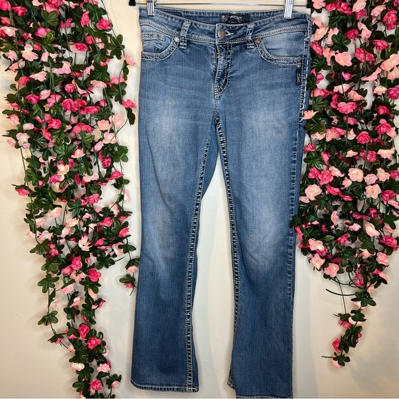 Silver Jeans Denim - 🌹Silver Jeans Light Wash Blue Suki Bootcut Denim Jeans Womens 30